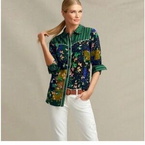 CAbi Bronco Floral Button Down Shirt